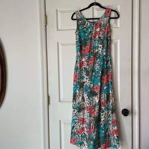 Talbots flower printed Maxi sundress